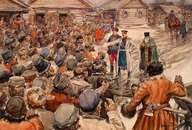 И. Владимиров «Крестьянский бунт»