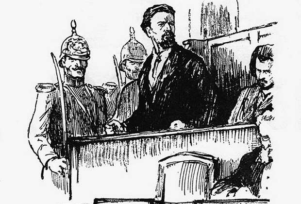 Николай Кибальчич на суде