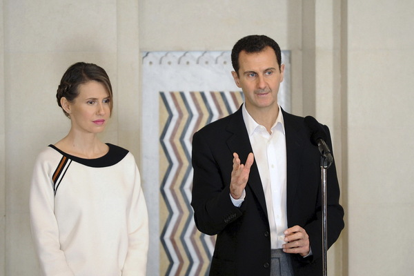 Асма и Башар Асад