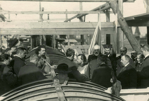 Строительная комиссия подводных лодок на Балтийском заводе. 1903 год