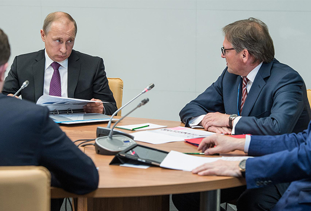 Владимир Путин и Борис Титов