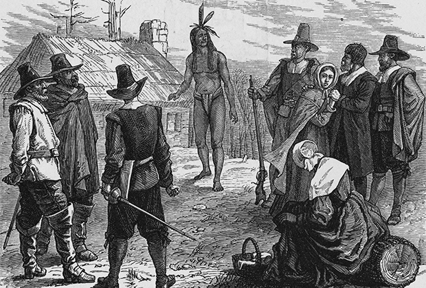 Английские колонисты из Плимутской колонии, 1621 год