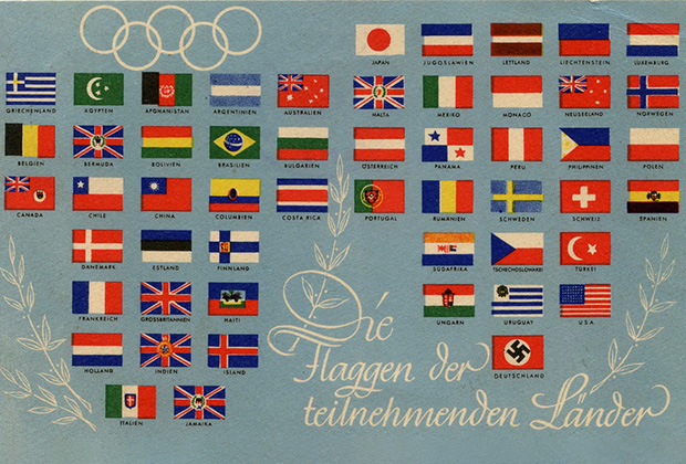 Флаги стран участниц Олимпиады 1936 года