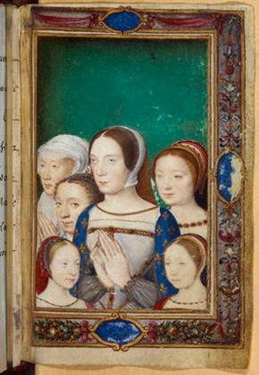 Посмертный портрет королевы Клод с дочерьми и Элеонорой Австрийской