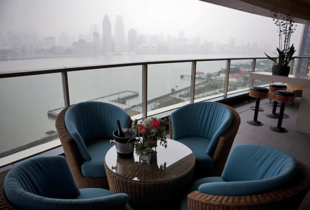 Зона отдыха в роскошном жилом комплексе Tomson Riviera в Шанхае