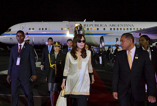 Президент Аргентины Кристина Киршнер в Панама-Сити на VII саммите Америк 10 апреля 2015 года