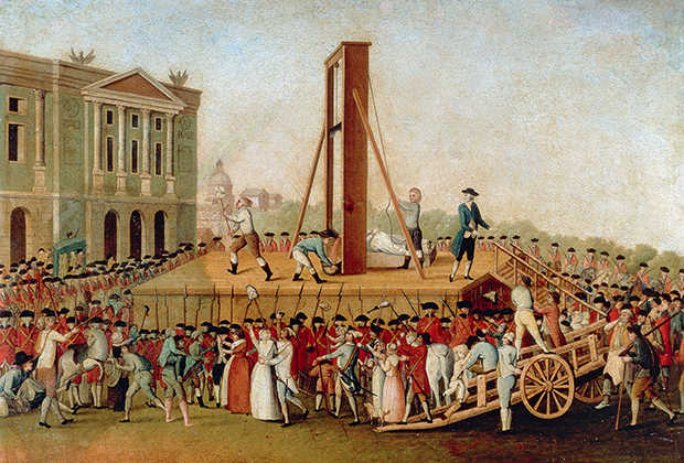 Казнь Марии-Антуанетты 16 октября 1793 года. Неизвестный художник XVIII века