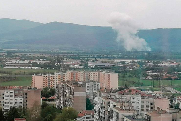 Взрыв на оружейном заводе «Арсенал» в районе города Казанлык