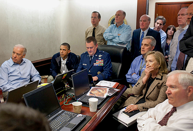 Джо Байден, Барак Обама и Хиллари Клинтон следят за ходом рейда