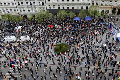 В Чехии прошли митинги против «пророссийского» президента страны