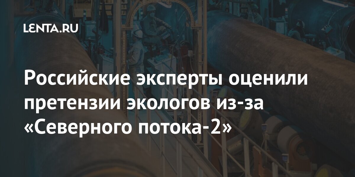 Российские эксперты оценили претензии экологов из-за «Северного потока-2» share 19e6d767e947d32830ce5eb3619d98b2 - Российские эксперты оценили претензии экологов из-за «Северного потока-2»
