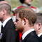 Принцы Уильям и Гарри на похоронах принца Филиппа