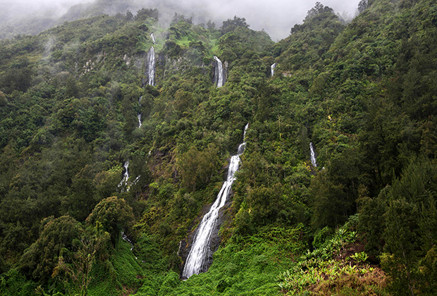 Водопады на острове Реюньон