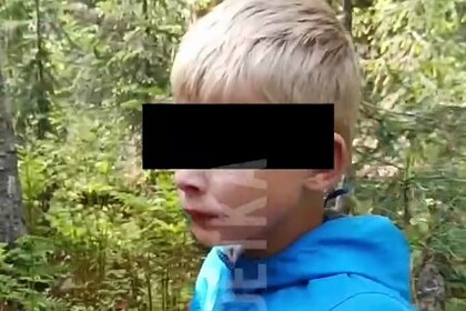 Спасение пропавшего в тайге девятилетнего мальчика попало на видео