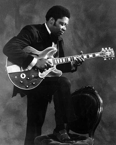 Американский блюзовый гитарист, певец и автор песен Би Би Кинг, 1970 год
