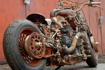 Житель Тулы создал «советский» мотоцикл своими руками