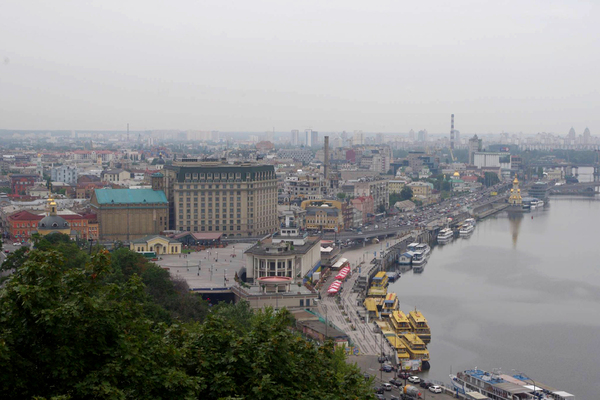 Вид на город Киев
