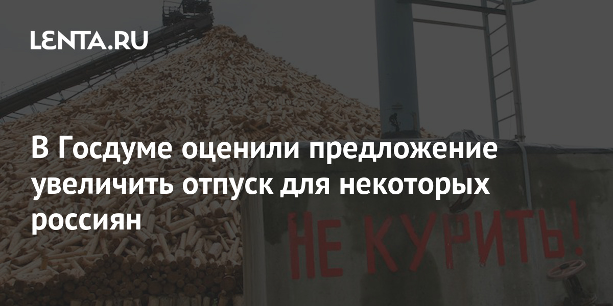 В Госдуме оценили предложение увеличить отпуск для некоторых россиян 1 share c9a518f706a9a085af56fb61dff045c2 В Госдуме оценили предложение увеличить отпуск для некоторых россиян