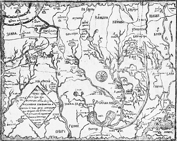 Карта Сибири Петра Годунова, 1667 год