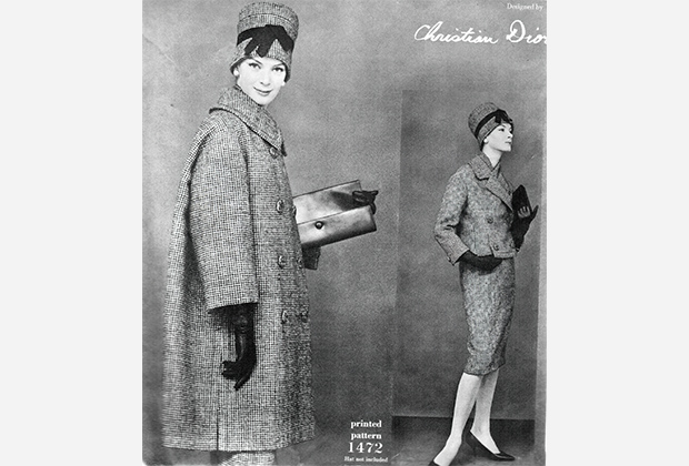 Нена фон Шлебрюгге в костюме Christian Dior в съемке для французского Vogue, 1960 год