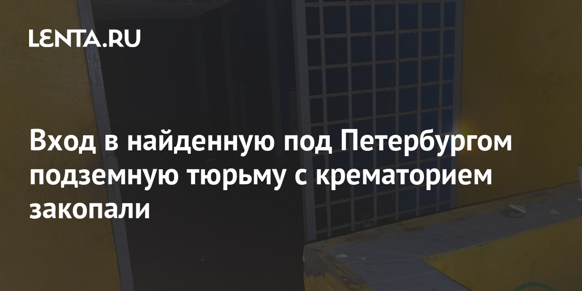 В подвале дома д и реалисты обнаружили тюрьму