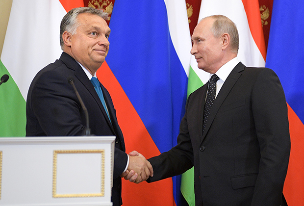 Виктор Орбан и президент РФ Владимир Путин