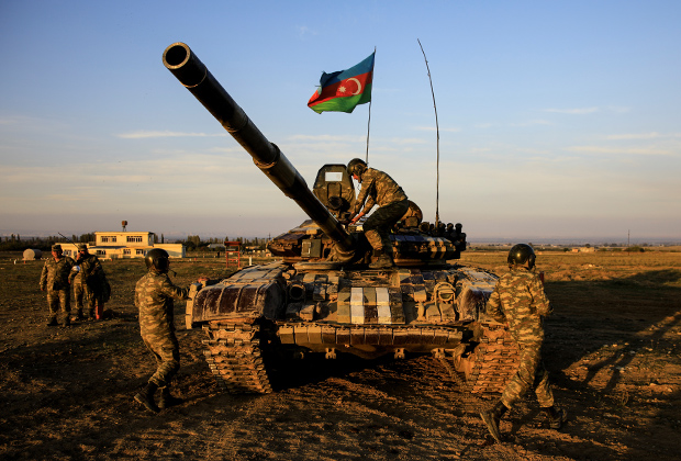 Азербайджанские военные в Карабахе
