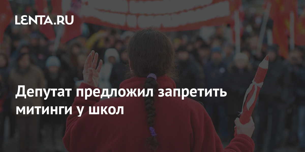 Депутат предложил запретить митинги у школ: Общество: Россия: Lenta.ru