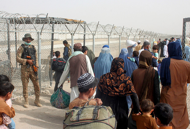 Беженцы на афгано-пакистанской границе