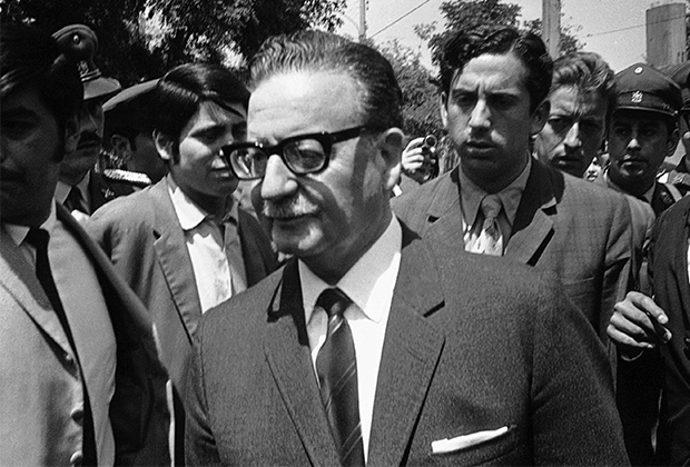 Президент Чили Сальвадор Альенде. 24 октября 1970 года