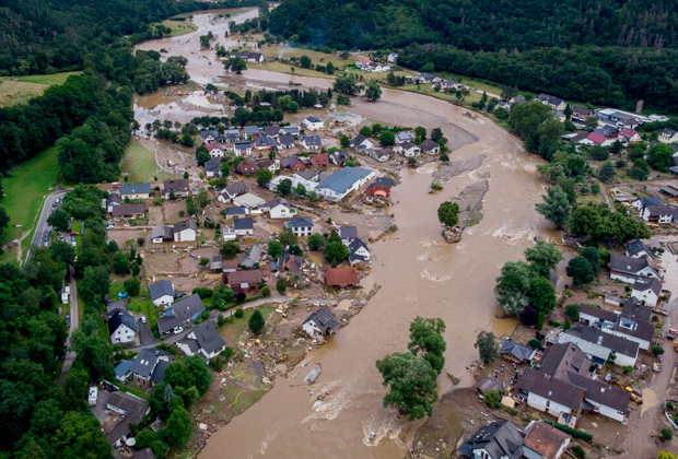 Наводнение в Германии, вызванное изменением климата