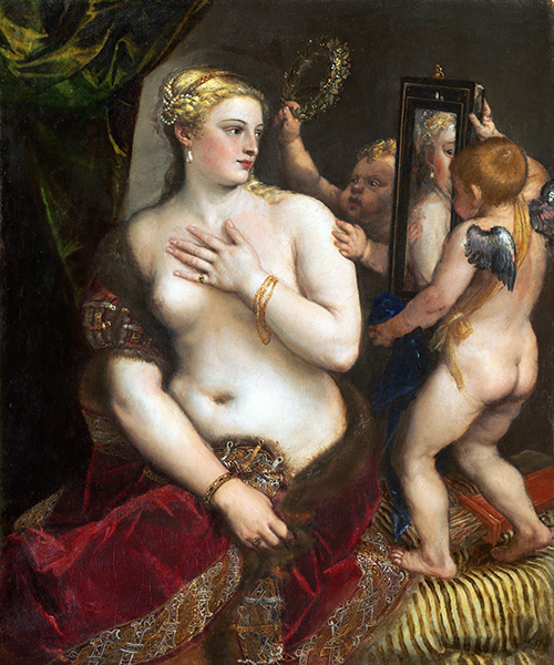 Картина Тициана Вечеллио «Венера перед зеркалом». Продана в 1931 году. Сейчас находится в Национальной галерее искусства в Вашингтоне (США)