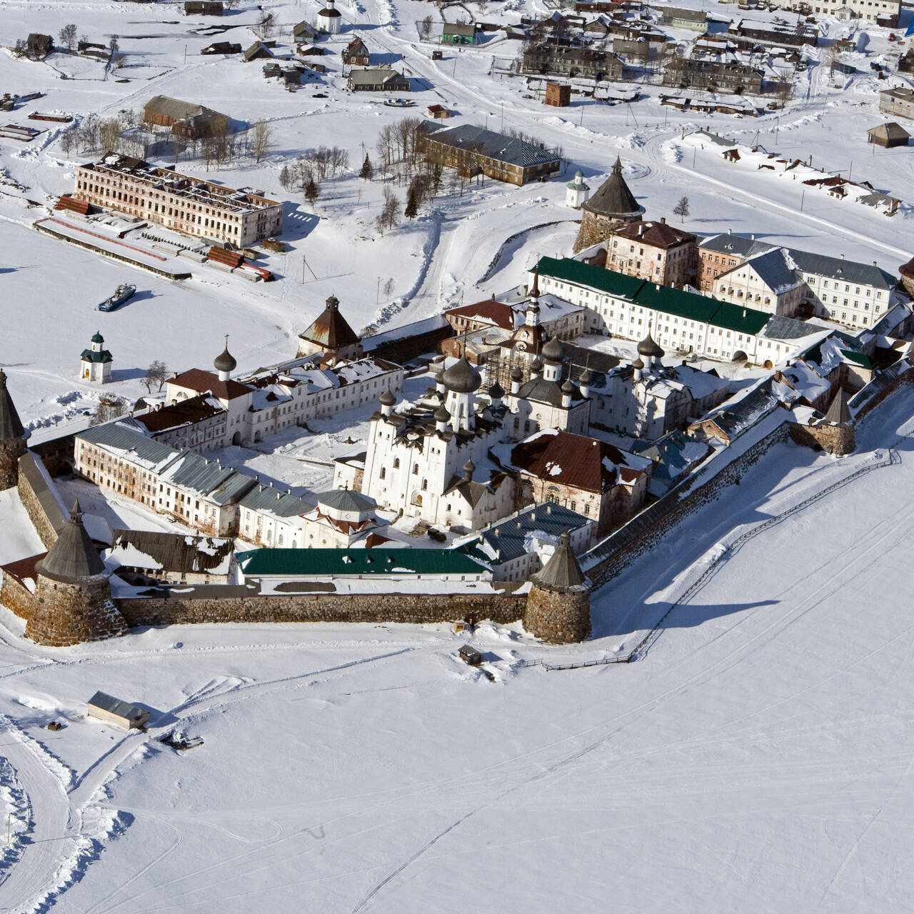 Соловецкий монастырь с высоты