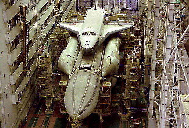 Состояние единственного «Бурана», побывавшего в космосе, в 1991 году