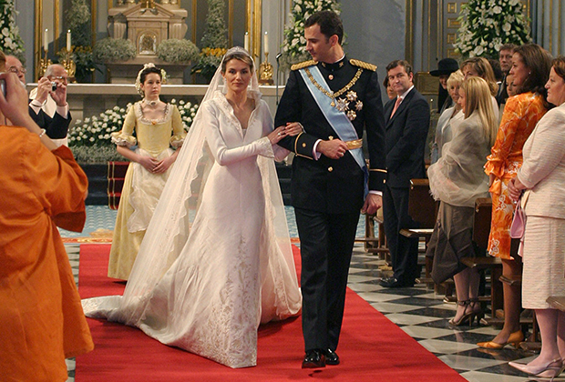 Свадьба Летиции Ортис с принцем Фелипе в Мадриде в 2004 году