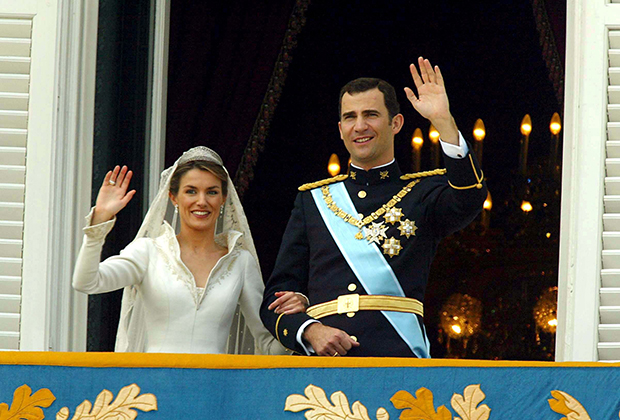 Свадьба Летиции Ортис с принцем Фелипе в Мадриде в 2004 году