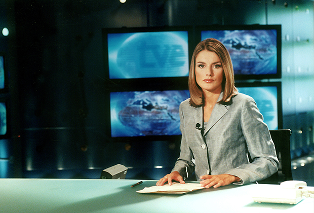 Летиция Ортис во время работы на телеканале Television Española