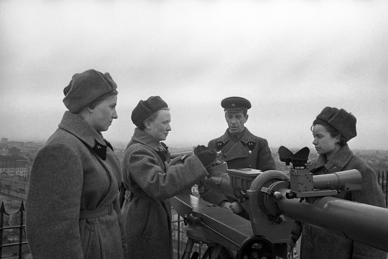 Женщины зенитчицы на войне 1941-1945