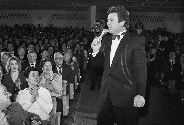 Лещенко на юбилейном вечере «50 на 50», 4 февраля 1992 года