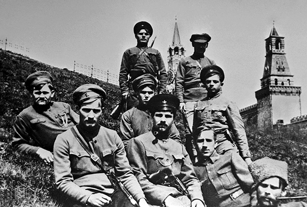 Латышские красные стрелки в Кремле, 1918 год