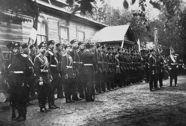 Освящение знамен Преображенского полка. 1 августа 1887 года