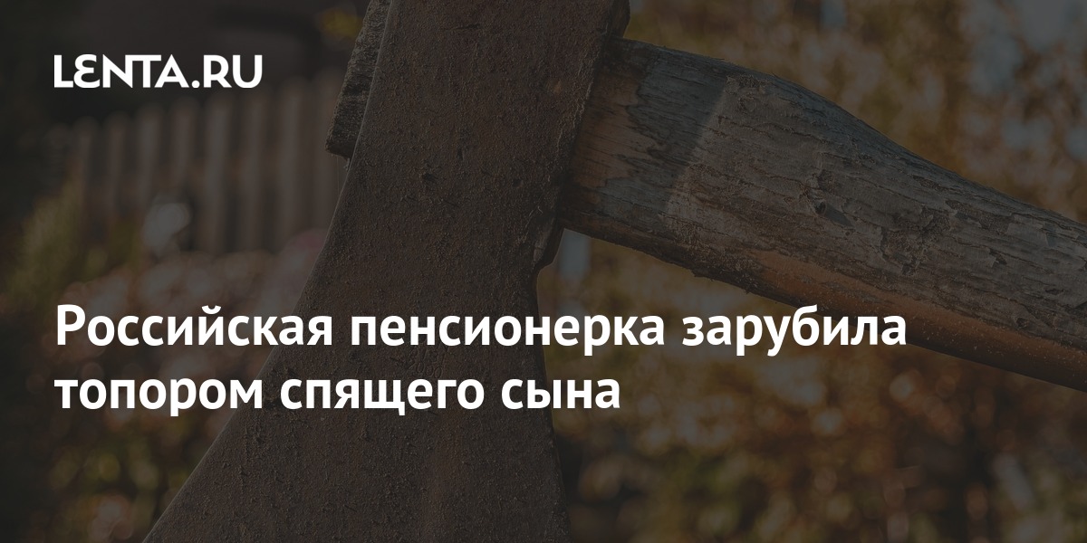 Российская пенсионерка зарубила топором спящего сына: Следствие и суд ...