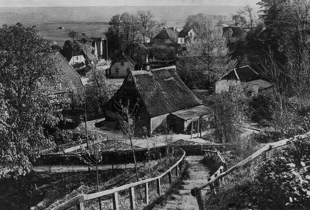 Одна из деревень района Дитмаршен. 1950