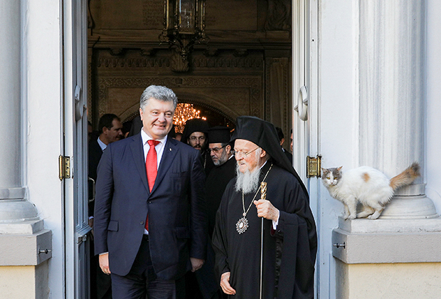 Встреча президента Украины Петра Порошенко и константинопольского патриарха Варфоломея в Стамбуле, Турция 3 ноября 2018 года