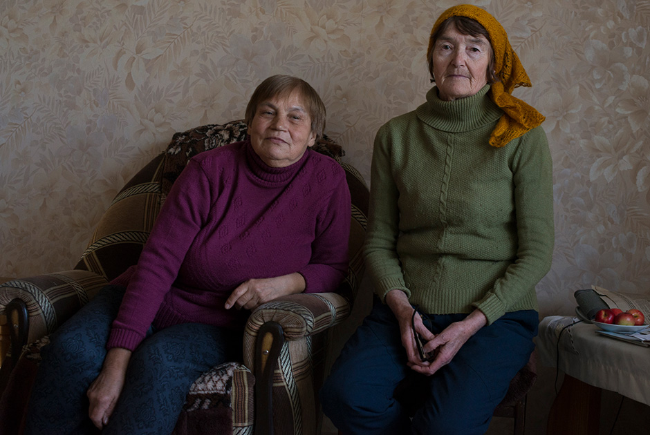 Людмила Гордеева и Тамара Михайлова, выжившие во время пожара в Эльбарусово