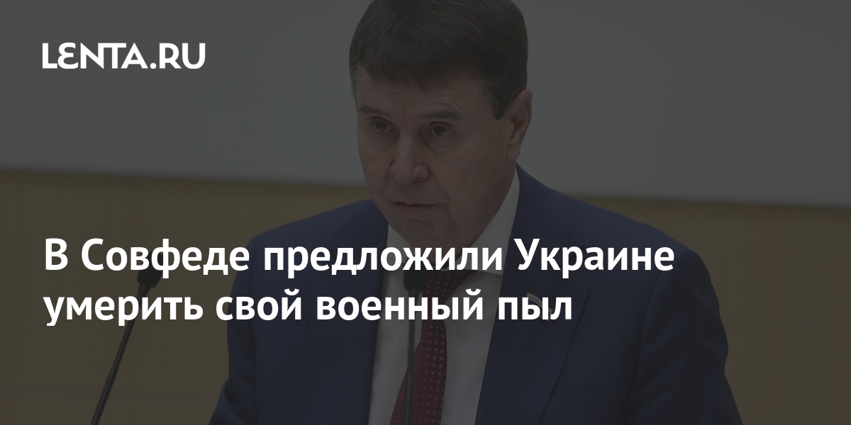 В Совфеде предложили Украине умерить свой военный пыл: Политика: Россия ...