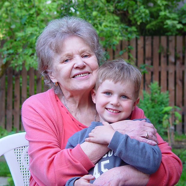 Нина Вагина с правнуком Витей