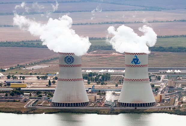Вид на Ростовскую атомную электростанцию