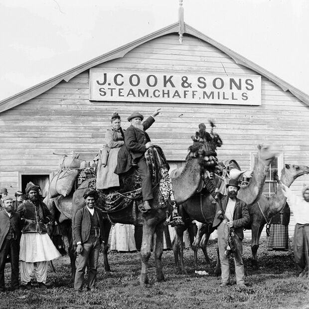 Австралийцы в гостях у погонщиков, 1891 год