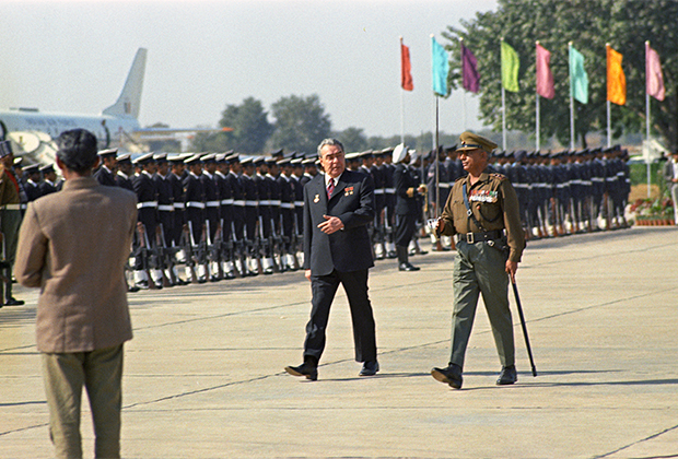 26 ноября 1973 года. Визит генсека ЦК КПСС Леонида Брежнева в Индию